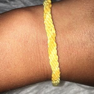 Pura vida inspired yellow surf bracelet
